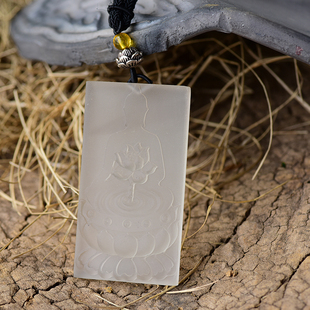 无面佛是你想成哪位师傅就会是谁保护 白水晶莲花涟水荷叶无事牌