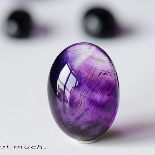 紫水晶紫发晶原石 可镶嵌锁骨链时尚款清新款也可以做戒指 定制