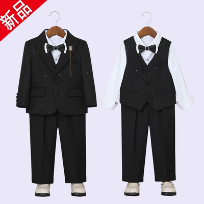 花童礼服男童西装套装秋冬西服