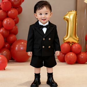 男童小西装套装男宝周岁生日礼服
