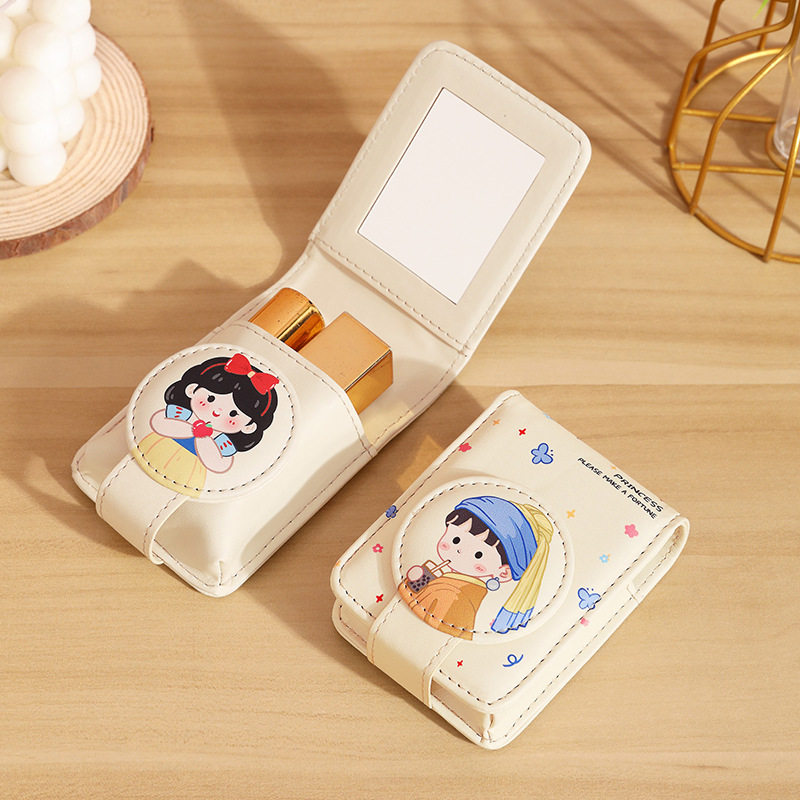 艾伦高颜值口红包带镜子随身便携旅行补妆小包轻便化妆收纳保护套,包装,口红包装,淘宝优惠券,粉丝福利购,淘宝优惠卷