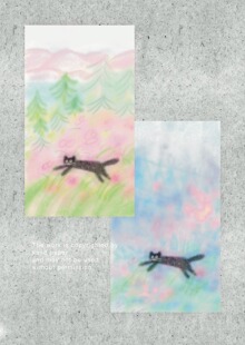 桃气乐乐原创内页 color cat m5a7 a6p内页分装手帐拼贴素材