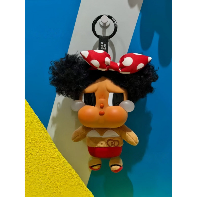 新款黑娃公仔搪胶毛绒玩偶挂件可爱卡通包挂饰钥匙扣