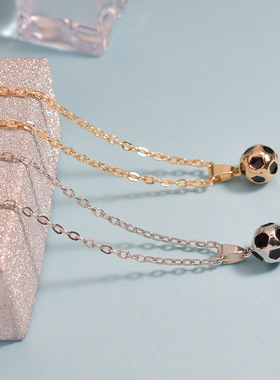 ZJMX个性足球项链锌合金送闺蜜