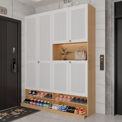 室外鞋柜带锁透气门定制ENF板材