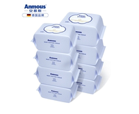 安慕斯 Anmous干湿两用儿童棉柔巾宝宝洗脸巾加厚非湿巾100抽*8包