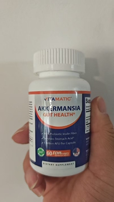 阿克曼菌AKK美国VITAMATIC瘦子菌群益生元含菊粉AKKERMANSIA60粒