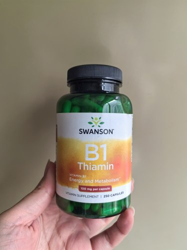 27.2月美国Swanson斯旺森维生素B1胶囊250粒原装进口硫胺素100mg