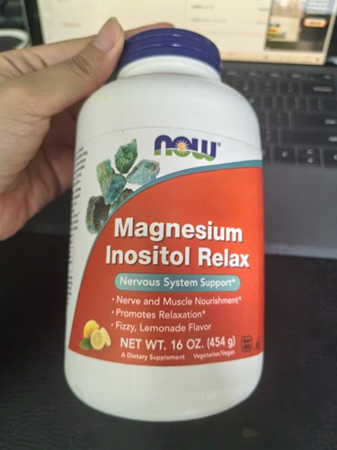 27.3月美国NOW Magnesium Inositol Relax镁肌醇舒缓神经系统454g