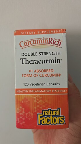 美国natural factors theracurmin姜黄素胶囊双倍加强关节健身120