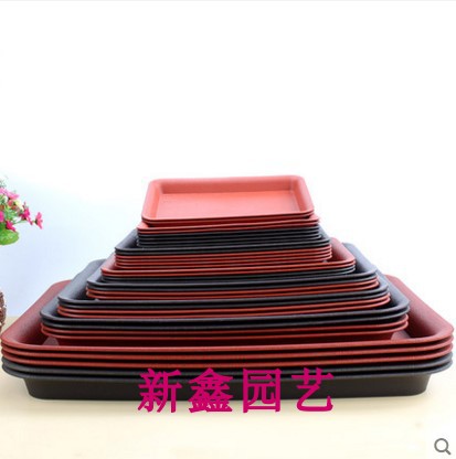 加厚塑料花盆托盘/长方形接水托底盘/磨砂表明超厚超大托盘/多肉