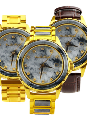 念玉新疆和田玉手表防水机械日历