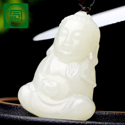 甄选老料玉质细润亮泽笑口常开