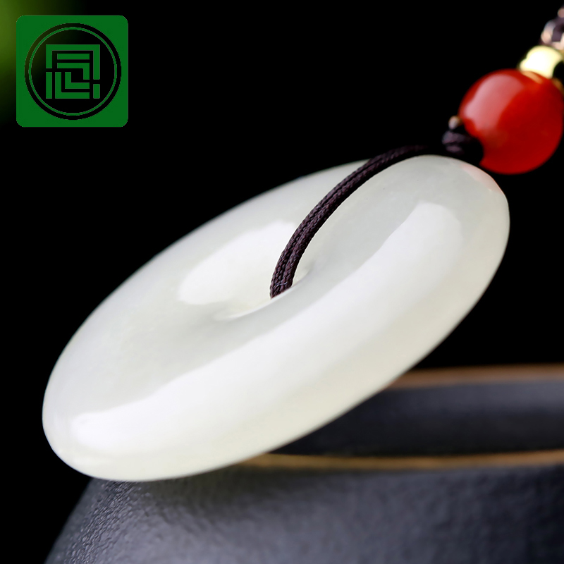 油润细腻浑然天成1元硬币大小