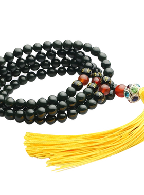 念玉天然和田玉项链珠佛珠青玉