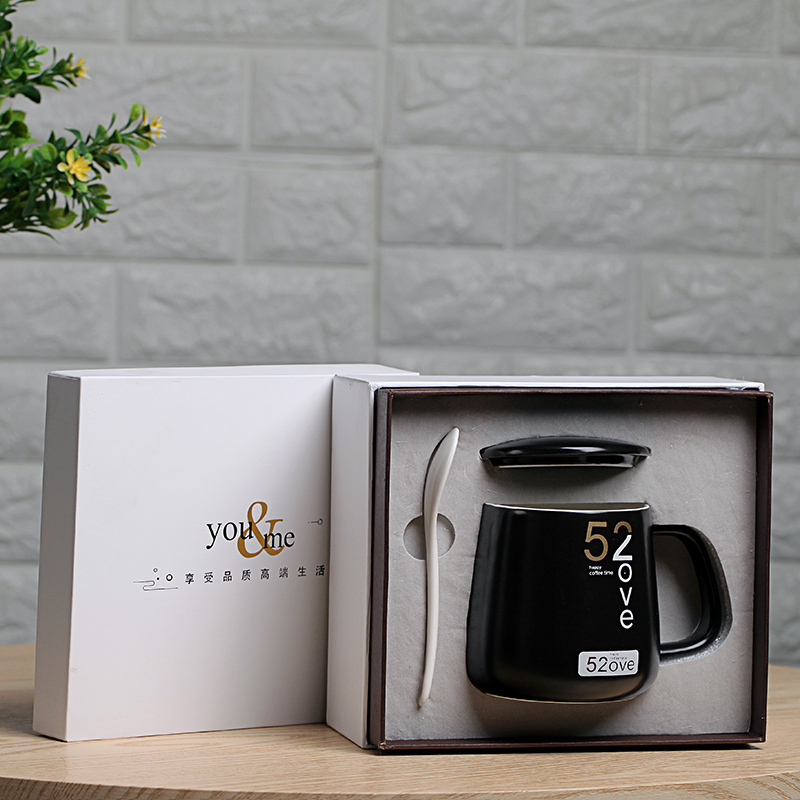 一杯子一辈子创意礼品水杯女生闺蜜礼物男生日水杯办公咖啡杯盒装