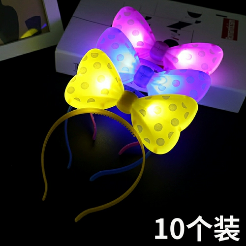 Аксессуар для волос, заколка для волос с бантиком, мигающий ободок, шпильки для волос, игрушка, в корейском стиле