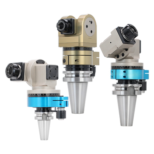 BT50可调节侧铣头45°角度头BT40万向角度头HSK63A可调横铣侧铣头