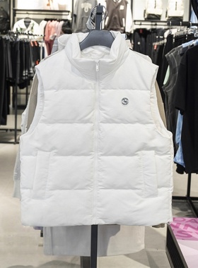 李宁羽绒马甲女子2025冬季新款生活系列80%鸭绒羽绒外套 AMRV050