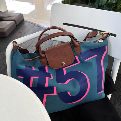 大容量出行手提尼龙托特包百搭网红通勤包单肩包女洋气斜挎饺子包