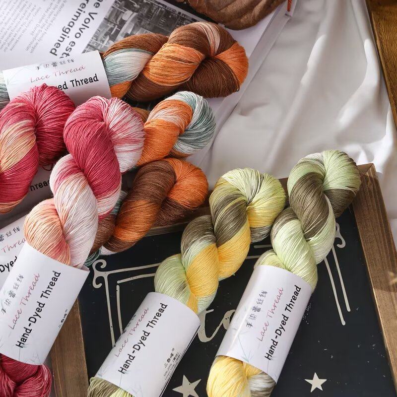 段染蕾丝棉线手染渐变强捻蕾丝线diy手工编织夏季镂空毛衫披肩线,服饰配件/皮带/帽子/围巾,毛线,淘宝优惠券,粉丝福利购,淘宝优惠卷