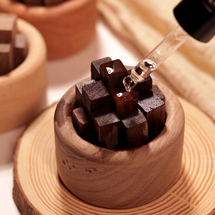 爆款扩香木小柴堆扩香木榉木花梨木胡桃木扩香木车载家庭装饰摆件