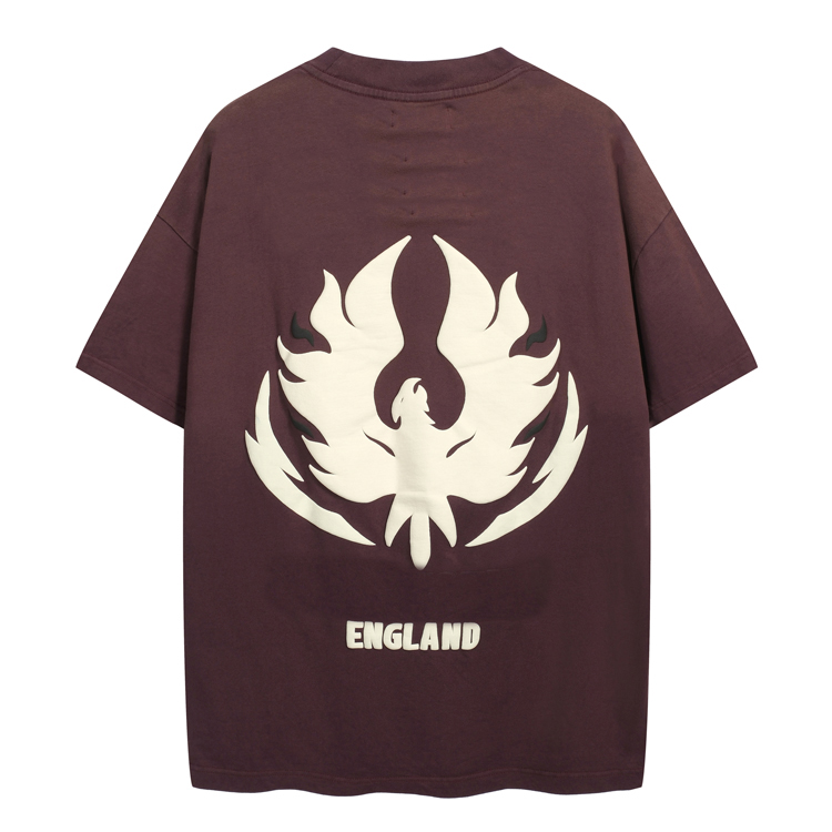 thumbnail for Flame logo slogan short-sleeved T-shirt