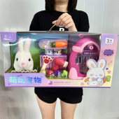 儿童玩具宠物狗狗兔子猫咪宠物屋电动行走会叫毛松公仔幼儿园礼盒