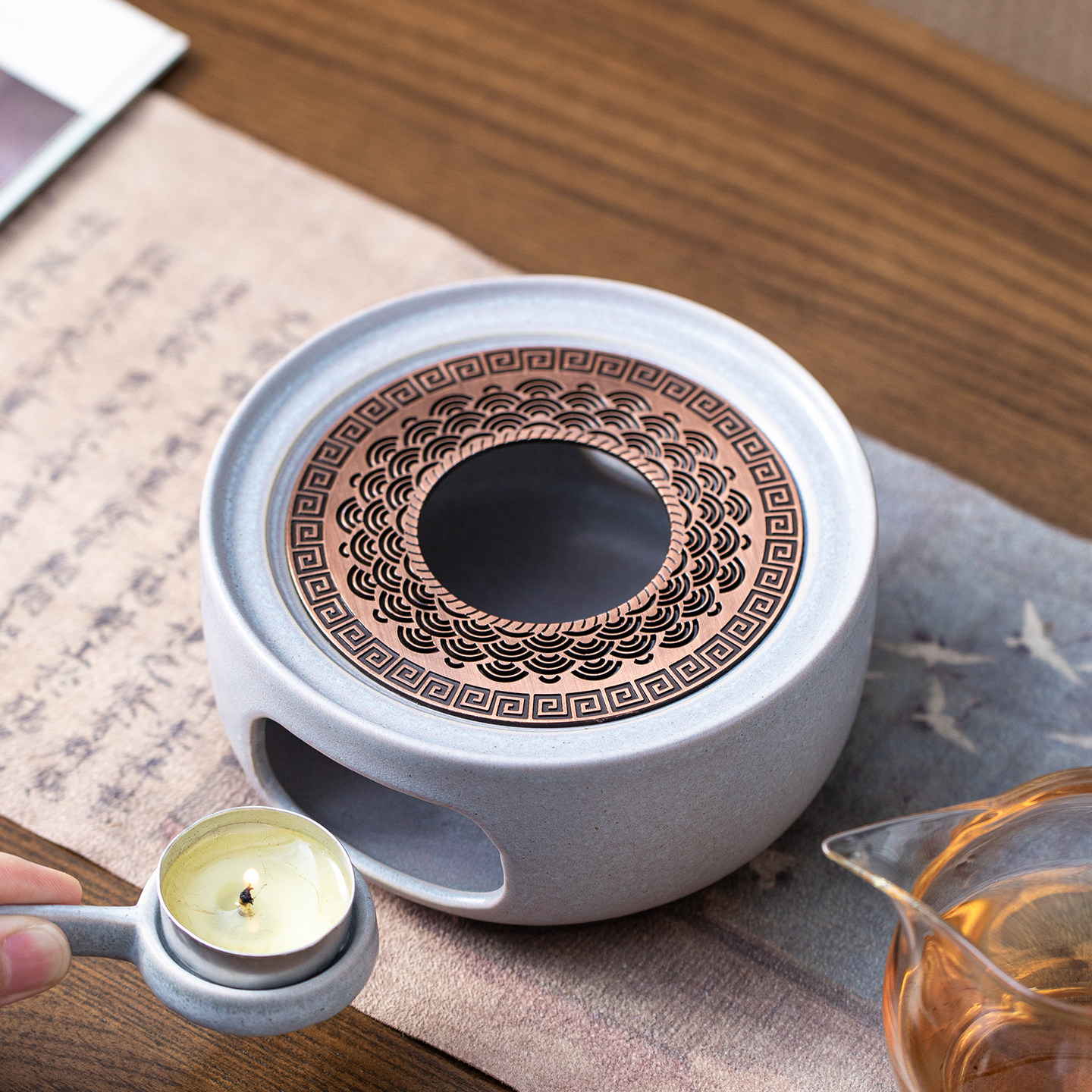 晨翔窑变温茶炉小火炉蜡烛煮茶底座保温暖茶器提香器烘茶围炉煮茶,餐饮具,煮茶炉,淘宝优惠券,粉丝福利购,淘宝优惠卷