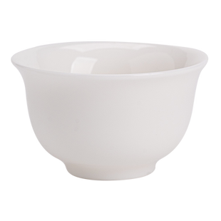 德化羊脂玉白瓷功夫茶杯喝茶小杯子陶瓷主人杯单杯茶具茶碗品茗杯