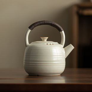 煮茶壶家用苏打釉炭火烧水壶泡茶煮茶器明火电陶炉陶壶提梁壶单壶