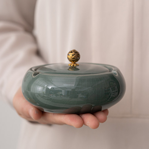 晨翔哥窑烟灰缸创意办公室潮流