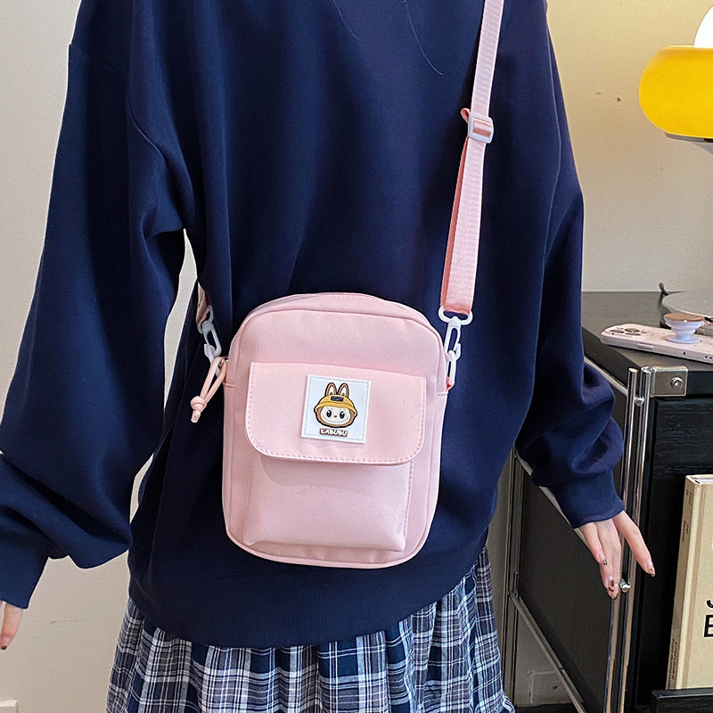 日系小包包女卡通可爱森系少女单肩包学生出游包韩系小挎包手机包
