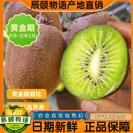 辰颐物语徐香猕猴桃4.5斤装奇异果当季鲜水果绿心猕猴桃