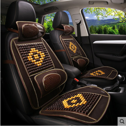 夏季主驾驶员单个木珠驾驶大货车坐垫单座凉席夏天车内客车竹座垫