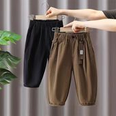 儿童休闲裤 宝宝秋装 裤 子春秋款 工装 2025新款 中小童韩版 男童裤 长裤