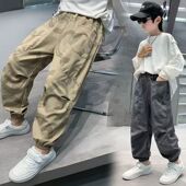 男童夏季 束脚裤 薄款 小中大童工装 透气防蚊裤 曦诺慈儿童速干裤