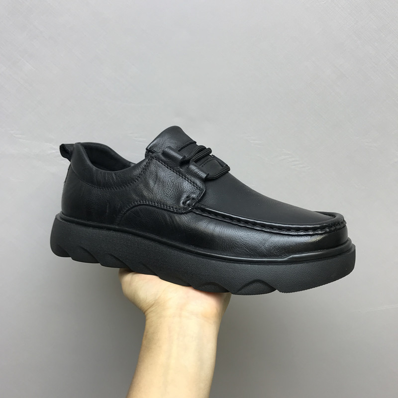 真皮商务休闲皮鞋一脚蹬男鞋百搭