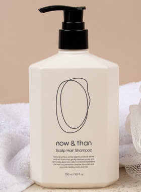 韩国正品Now&than弱酸性防脱发护发天然头皮护理滋养控油洗发水