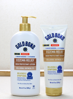 美国Gold Bond神经酰胺2%燕麦胶原止痒修护滋润保湿舒缓身体乳霜