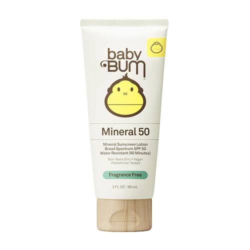 美版Sun Bum婴幼儿保湿无香矿物纯物理防晒霜SPF50珊瑚友好海滩