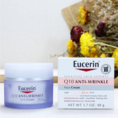 Q10敏感肌淡化细纹高效修护抗皱保湿 美版 优色林Eucerin 滋润面霜