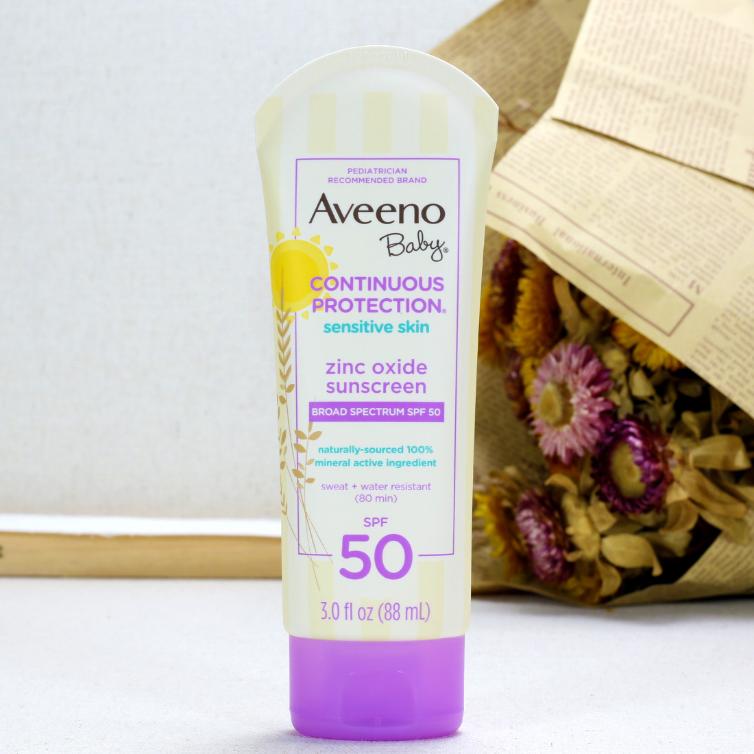 Aveeno艾维诺宝宝婴幼儿童面部全身矿物物理隔离防晒霜SPF50乳液