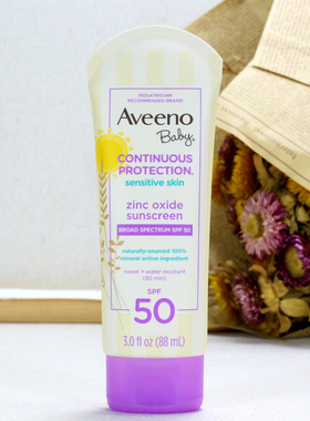 Aveeno艾维诺宝宝婴幼儿童面部全身矿物物理隔离防晒霜SPF50乳液