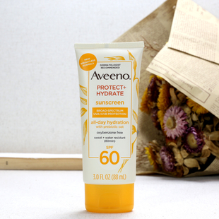 Aveeno艾惟诺成人婴幼儿无油防水燕麦保湿 滋润物理防晒霜乳SPF60