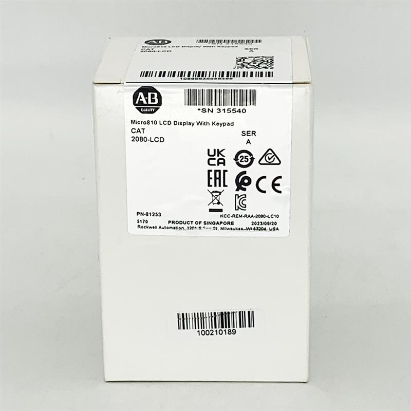 议价2080-LCD液晶显示器罗克韦尔Allen-Bradley全新Micro810 2080