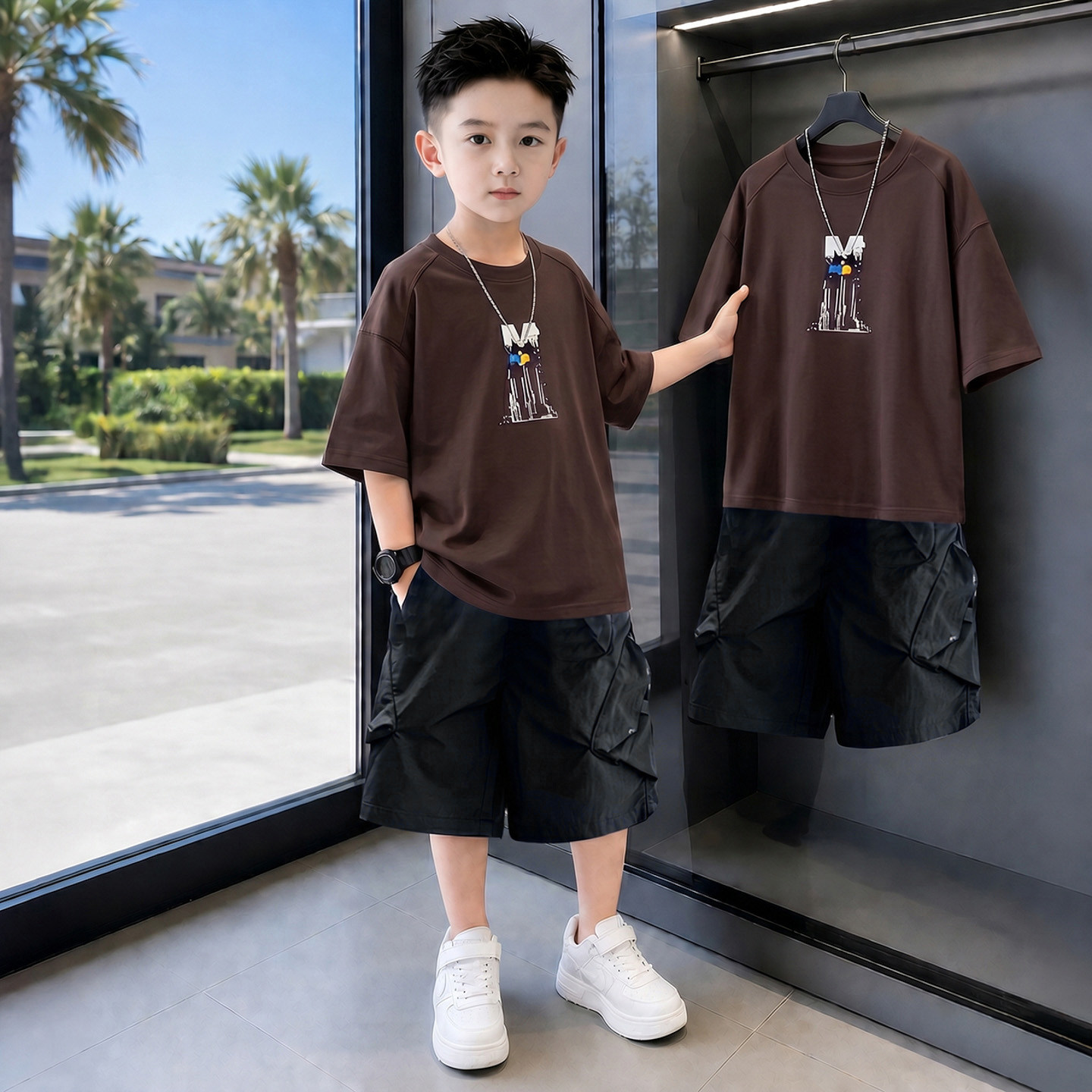 男童夏装套装2026新款