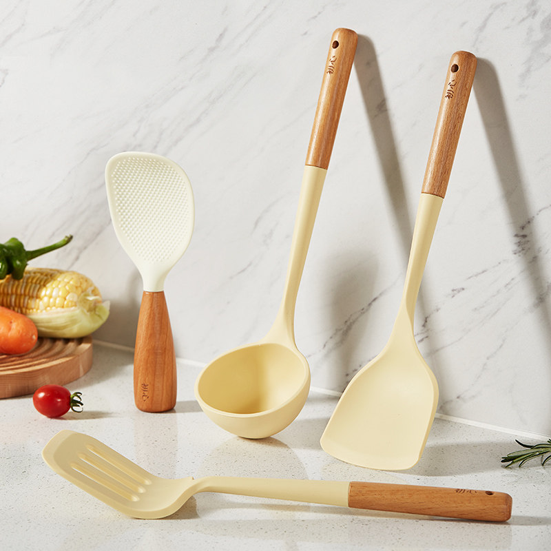 初心硅胶锅铲家用不粘锅炒菜铲子耐高温安全汤勺漏勺饭勺厨具套装,厨房/烹饪用具,锅铲,淘宝优惠券,粉丝福利购,淘宝优惠卷