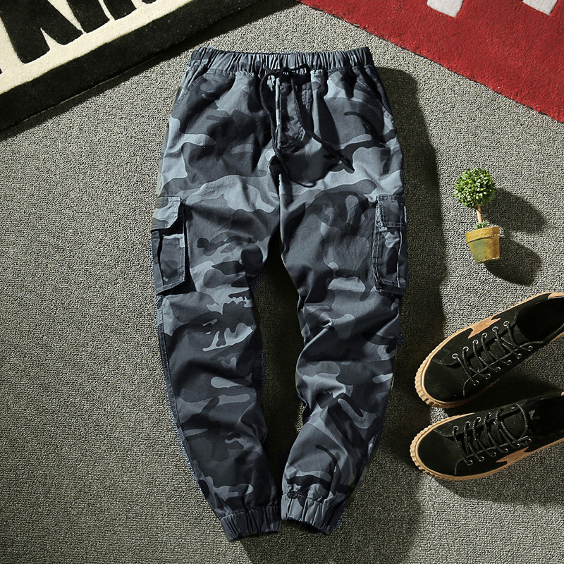 pure cotton Spring and autumn season Nine points camouflage Overalls Korean Edition Trend man Chaopai leisure time Function motion trousersin the Men's clothing, Casual pants  category - from Buy2taobao.com to provide professional Taobao agent buy service