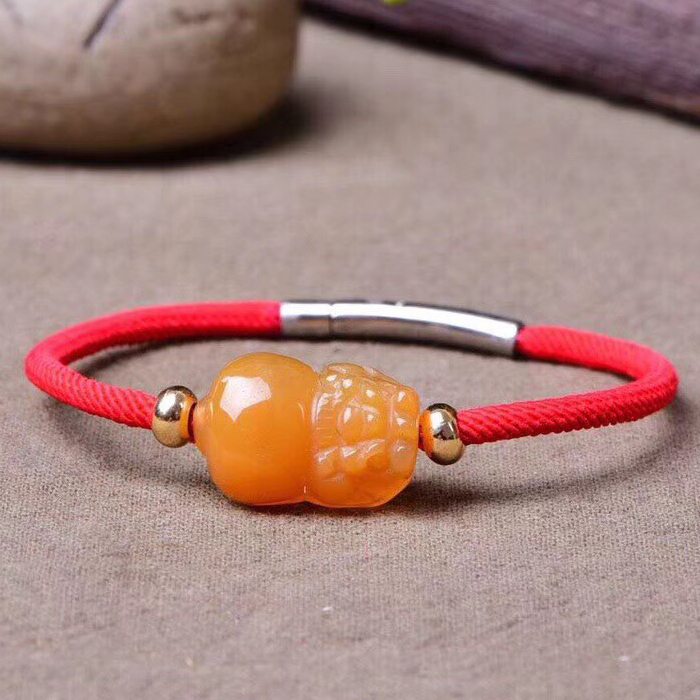 红绳编织貔貅手链